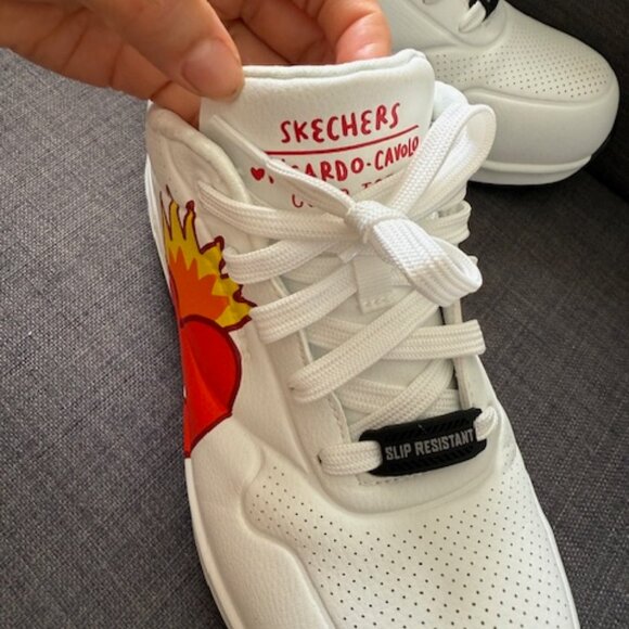 Ricardo Cavolo Work Slip-Resistant: Uno - Flaming Heart Safety Toe Comp Toe - Picture 4 of 6